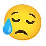 emoji contrarié